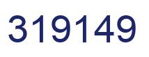 Number 319149 blue image