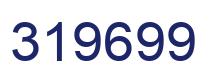Number 319699 blue image