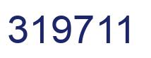 Number 319711 blue image