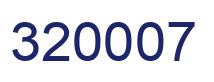 Number 320007 blue image