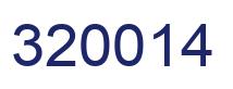 Number 320014 blue image