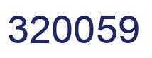 Number 320059 blue image