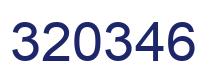 Number 320346 blue image