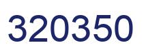 Number 320350 blue image
