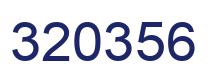 Number 320356 blue image