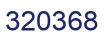 Number 320368 blue image