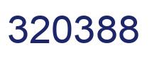Number 320388 blue image