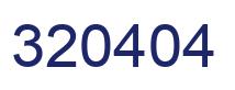 Number 320404 blue image