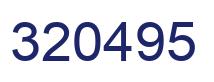 Number 320495 blue image