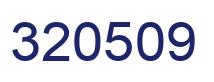 Number 320509 blue image