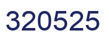 Number 320525 blue image