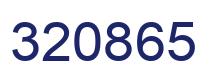 Number 320865 blue image