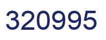 Number 320995 blue image