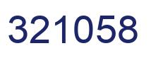 Number 321058 blue image