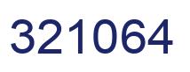 Number 321064 blue image