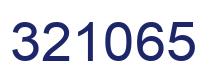 Number 321065 blue image