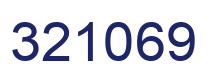 Number 321069 blue image