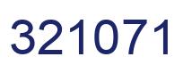 Number 321071 blue image