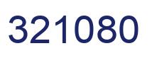 Number 321080 blue image