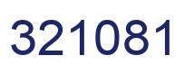 Number 321081 blue image