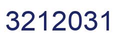 Number 3212031 blue image