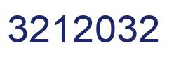 Number 3212032 blue image