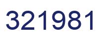 Number 321981 blue image