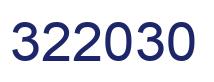 Number 322030 blue image