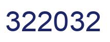 Number 322032 blue image