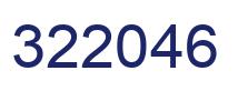 Number 322046 blue image