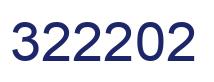 Number 322202 blue image