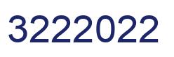 Number 3222022 blue image