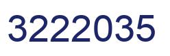 Number 3222035 blue image