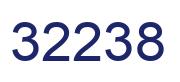 Number 32238 blue image