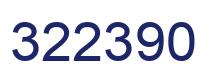 Number 322390 blue image
