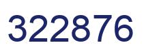 Number 322876 blue image
