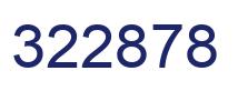 Number 322878 blue image