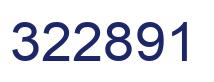 Number 322891 blue image