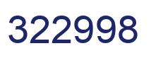Número 322998 imagen azul