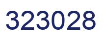 Number 323028 blue image
