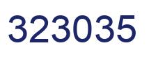Number 323035 blue image