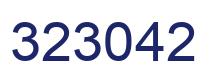 Number 323042 blue image