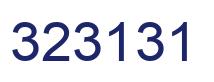 Number 323131 blue image