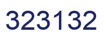 Number 323132 blue image