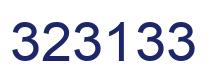 Number 323133 blue image