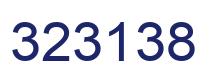 Number 323138 blue image