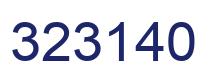 Number 323140 blue image