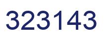 Number 323143 blue image