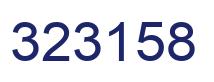 Number 323158 blue image