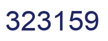 Number 323159 blue image